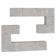 Mobile TV multimediale scaffale TV mobile TV credenza TV sala da pranzo soggiorno camera da letto a parete legno ingegnerizzato grigio 02_0028066