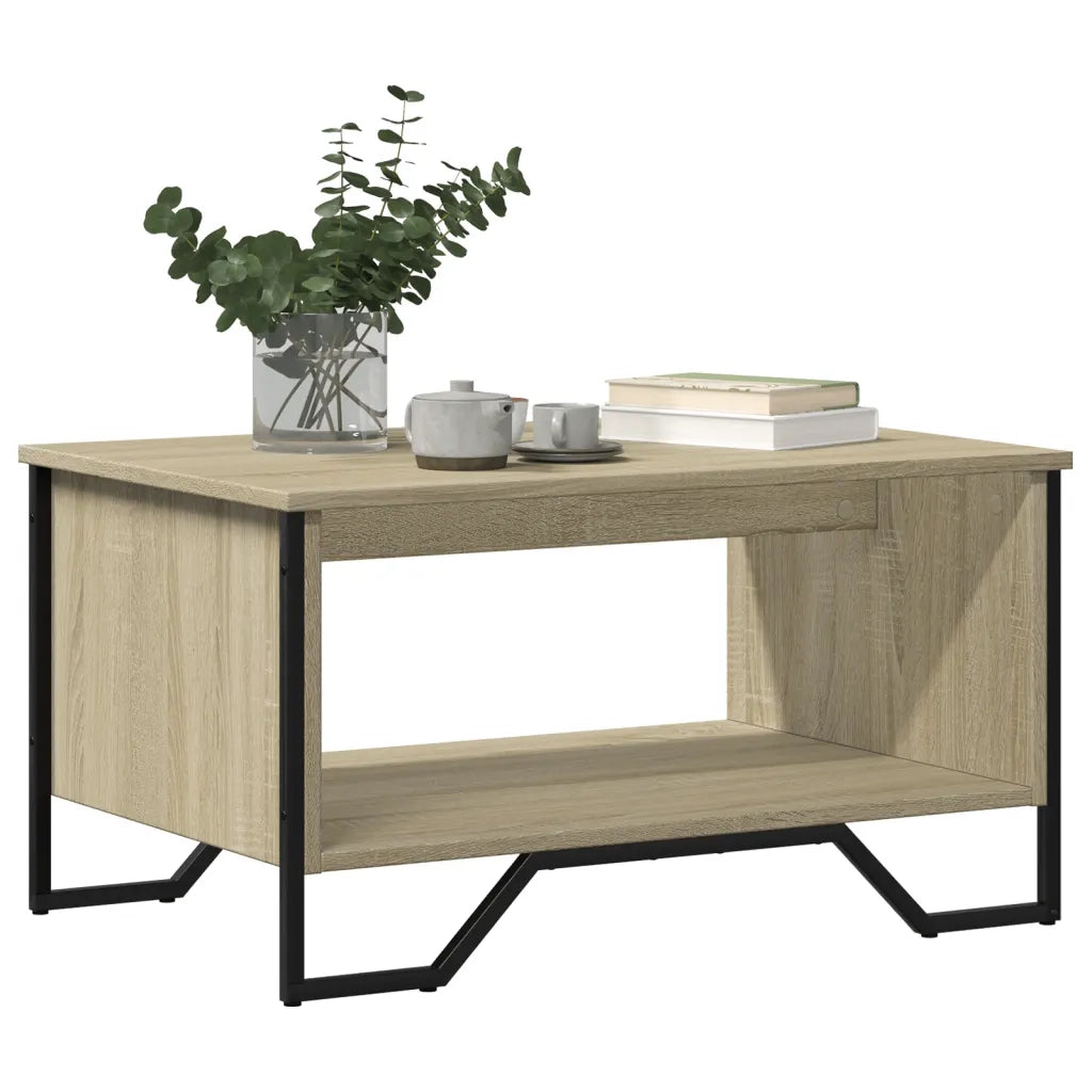 Tavolino da Salotto Rovere Sonoma 75x51x40 cm Legno Multistrato 848485