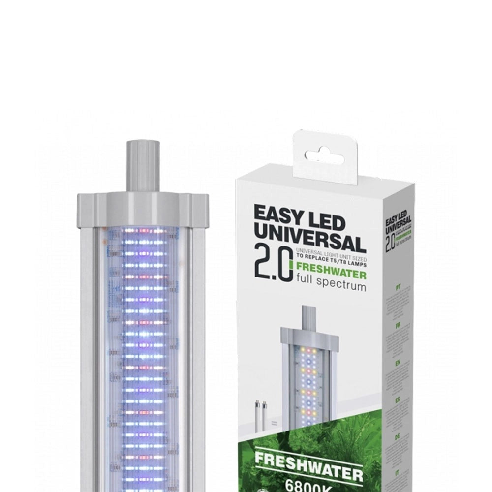 Aquatlantis Easy Led Universal 2.0 Freshwater - Plafoniera LED con Attacchi T5 e T8 Lunghezza: 895mm