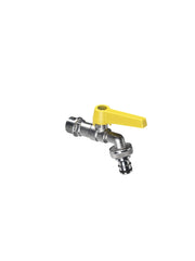 Rubinetto  con leva colorata in ottone Belfer  diametro Ø28mm Colore: Giallo