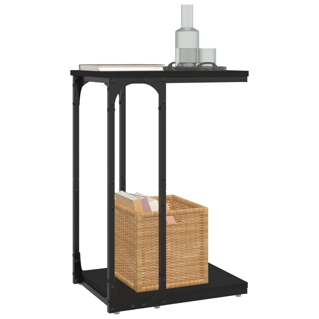 Tavolino Nero 40x30x60 cm in Legno Multistrato 825817