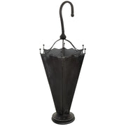 Portaombrelli in metallo nero 32,5x28,5x81,5h cm