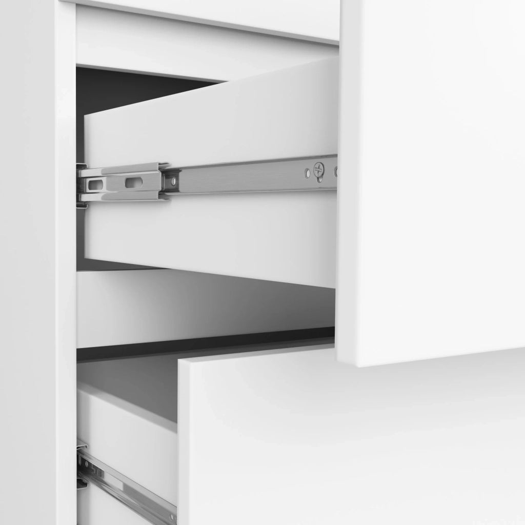 Armadio AKORD S90 Bianca 90 cm 2 ante 2 cassetti 90x51x180 cm