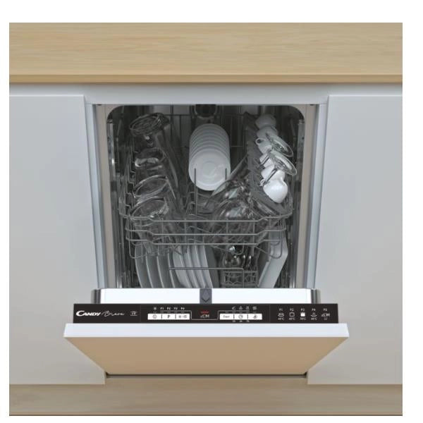Lavastoviglie da Incasso Candy Brava CDIH 1L949 Slim Coperti 9 (A+ Pre2020) Classe F (A81,6xL44,8xP55,5) WiFi + Bluetooth