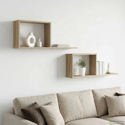 Scaffali flottanti 2 pcs Rovere Sonoma 80 x 15 x 30 cm 8012321