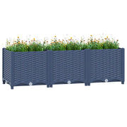 Fioriera Rialzata-Vaso da Esterno-Fioriera Elevata 120x40x38 cm in Polipropilene 132571