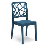 Sedia in polipropilene PENELOPE, impilabile, resistente ai raggi UV, design moderno, ideale per sala da pranzo, cucina, sala d’attesa, bar, ristoranti o giardino, colore Petrolio