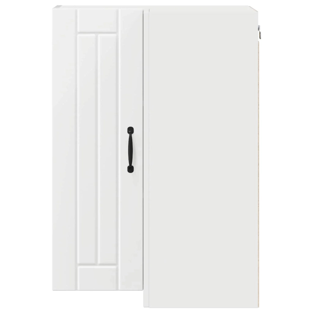 Mobile da cucina moderno e funzionale con spazio di archiviazione minimalista 57 x 57 x 80 cm legno ingegnerizzato bianco 02_0054092