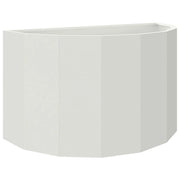 Fioriera | Cassetta per fiori | Vaso Bianco 90 x 45 x 50 cm Acciaio