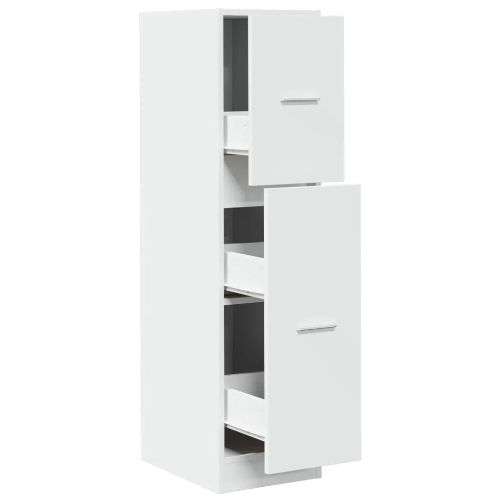 Armadietto da Farmacia Bianco 30x41x118 cm in Truciolato