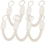 5 pezzi di protezione per cardini, maniglia di arresto di cotone, arresto di porta di maniglia di corda, protezione per cardini di corda per porte, armadi, protezione per le dita per animali domestici