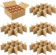 Divisori in Cartone - Fili di Protezione - Dozzine Organizzate - 3mm Cartone Golf - 36 Pezzi - Marrone