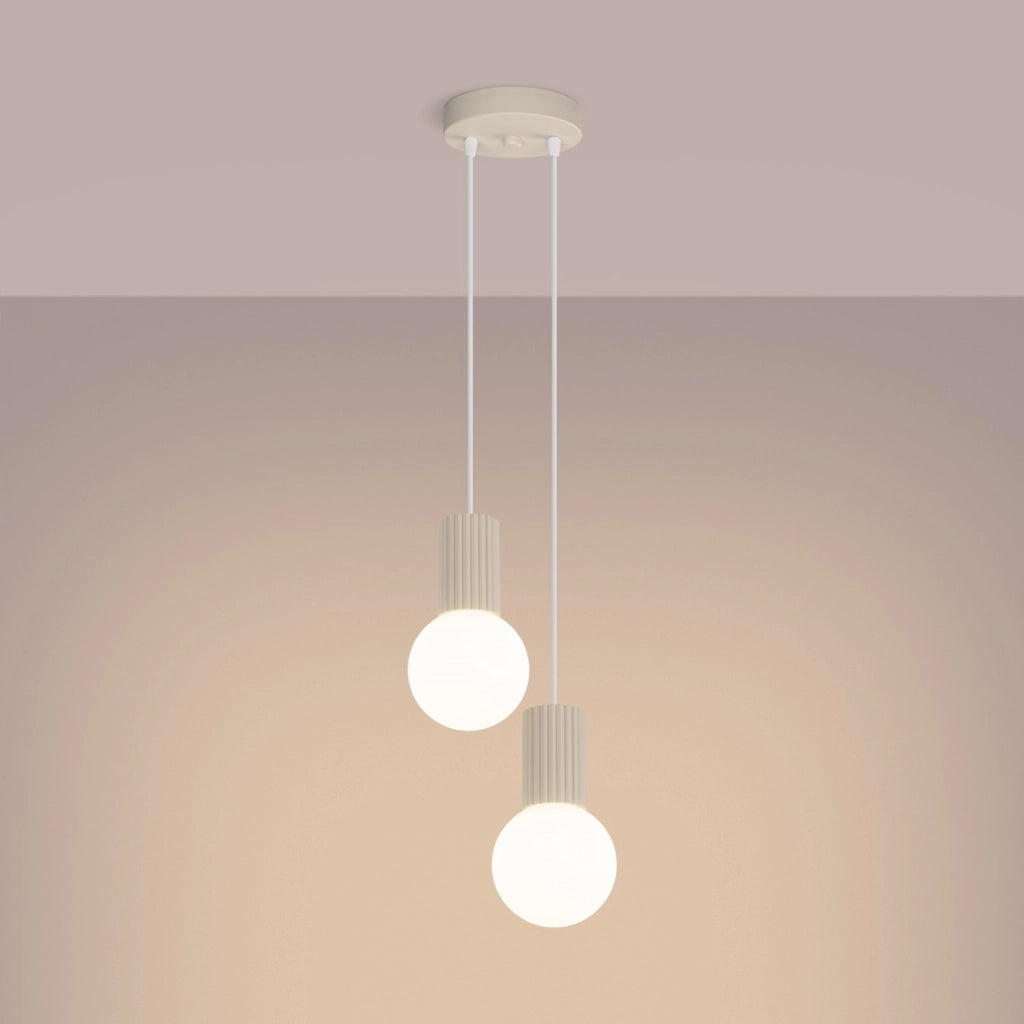 Lampada a sospensione HALO 2P beige
