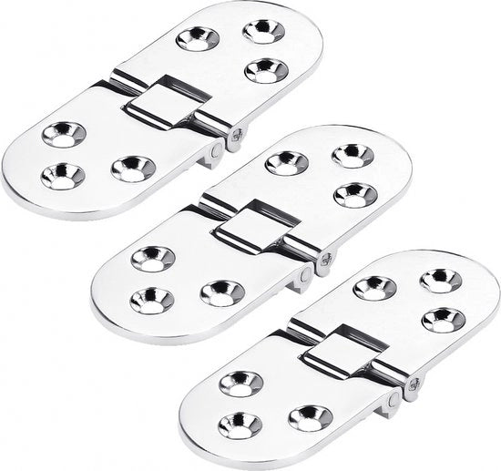 3 pezzi - Cardanico - Blocco fisso - Facile da montare - 6 fori a viti - Cardanico per mobili - 80mm*30mm - Cardanici mini - Cardanico per cassetti - per cassetti, scrivanie