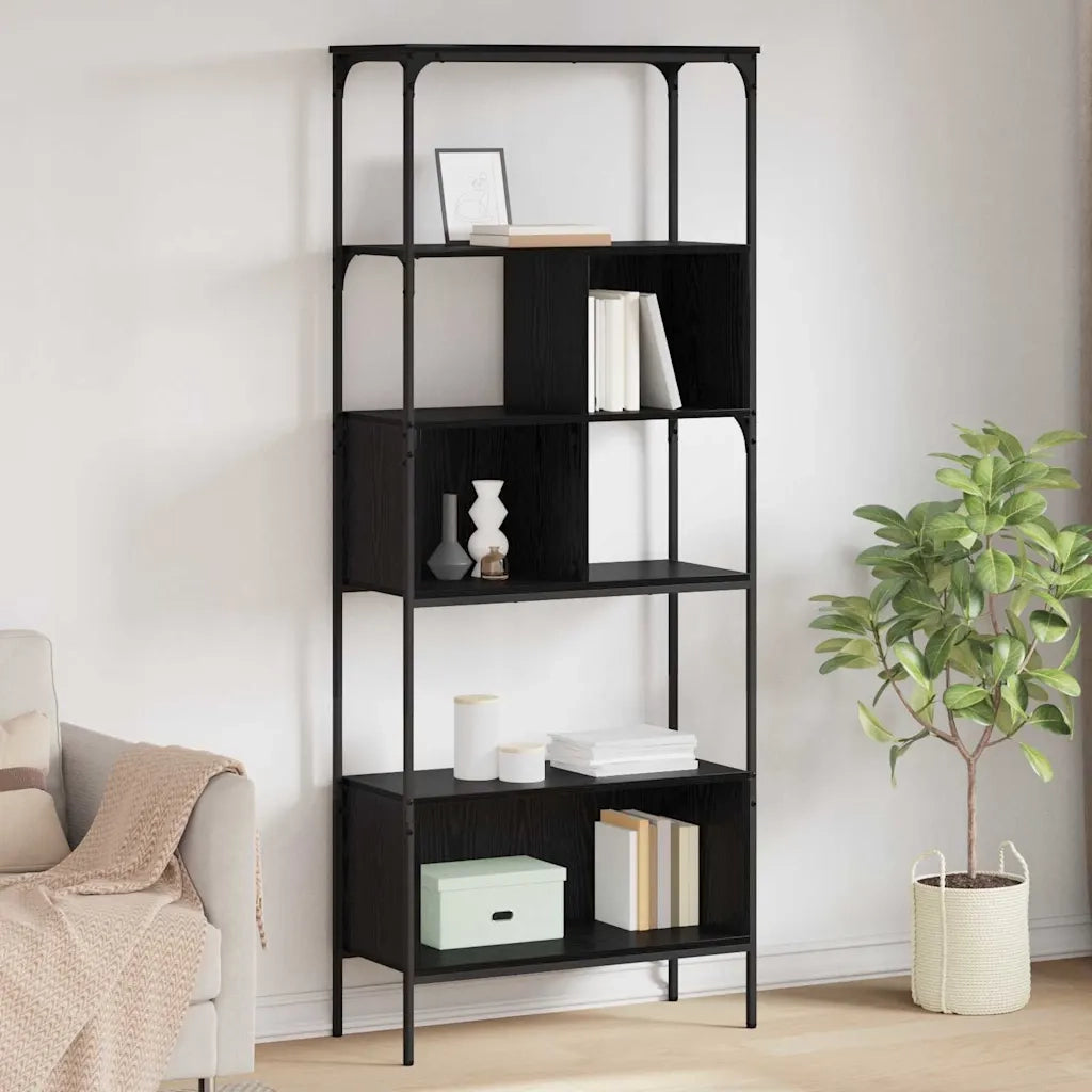 Libreria Rovere Nero 76 x 33 x 188,5 cm Legno multistrato 882988