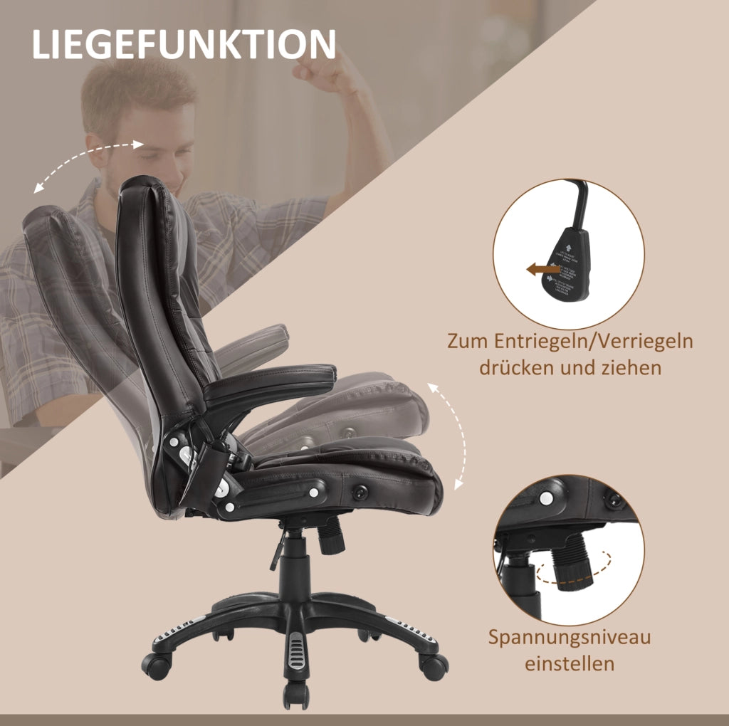 Poltrona da ufficio ergonomica con massaggio e calore