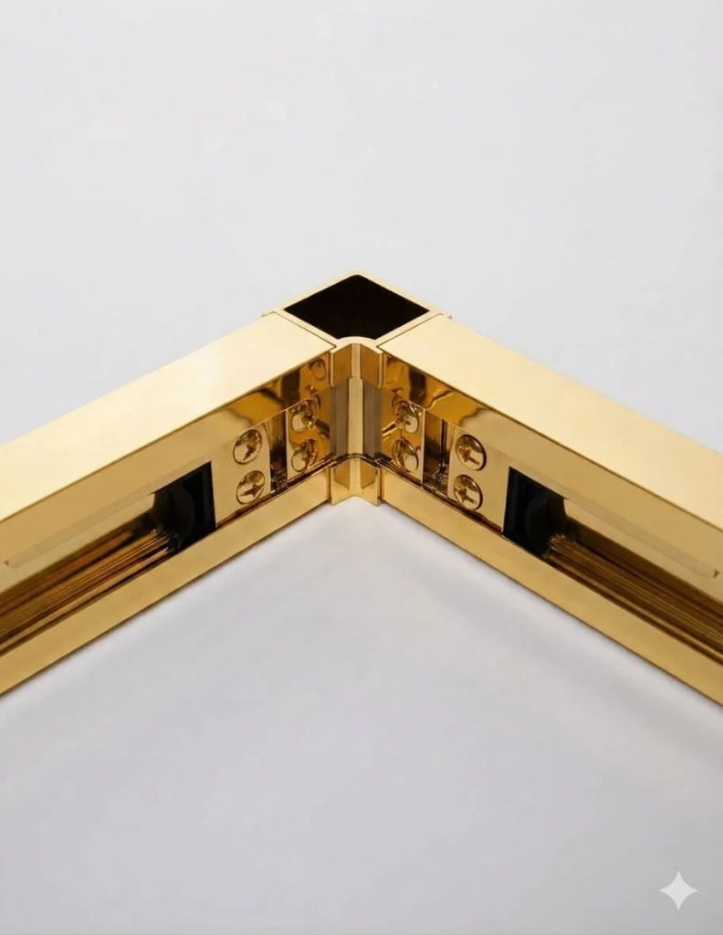 Box doccia ingresso angolare 2+2 THALASSA (BASIC) 140x80 cm Oro vetro serigrafato