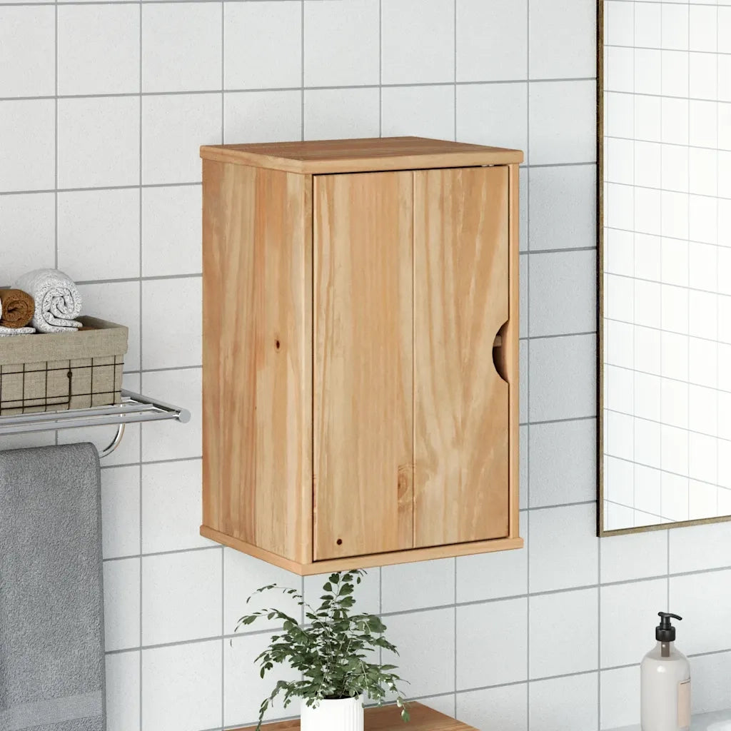 Mobile da Bagno OTTA 35x30x55 cm in Legno Massello di Pino