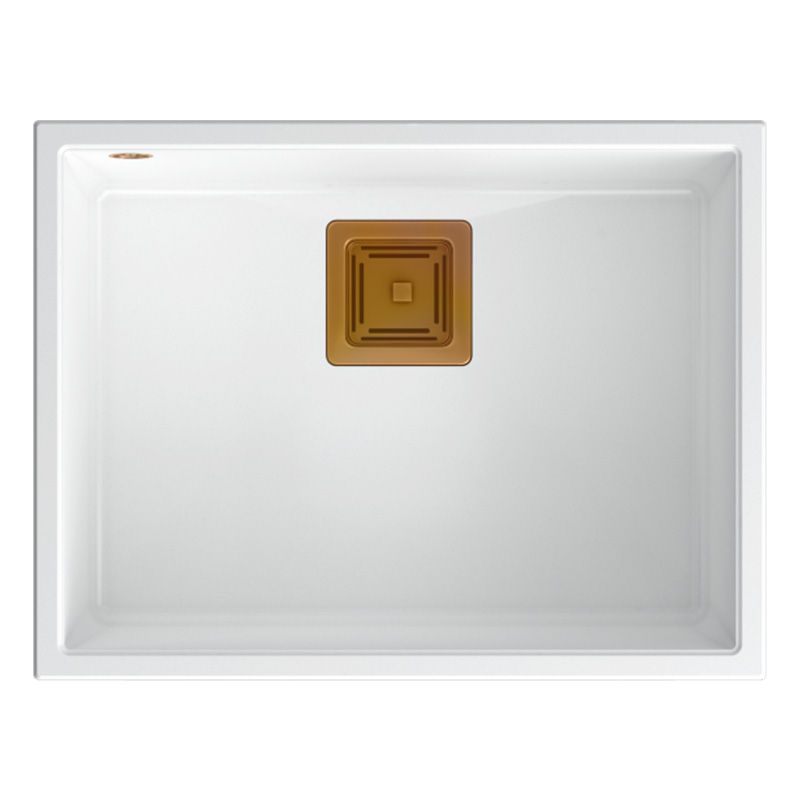 Lavello In Granito David 50 White Oro