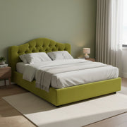 Letto Matrimoniale Alfer, Letto Matrimoniale Materasso Incluso Made in Italy, Verde