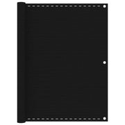 Schermo per balcone schermo per la privacy 120 x 400 cm HDPE nero 02_0010260