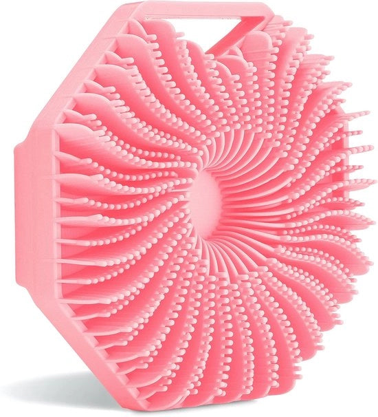 Borsetto per il corpo in silicone morbido - Esfoliazione delicata - Rosa
