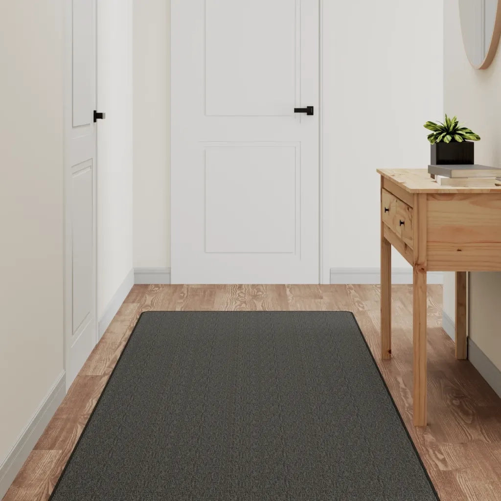 Tappeto del soggiorno | Tappeto Corsia Aspetto Sisal Antracite 80x200 cm