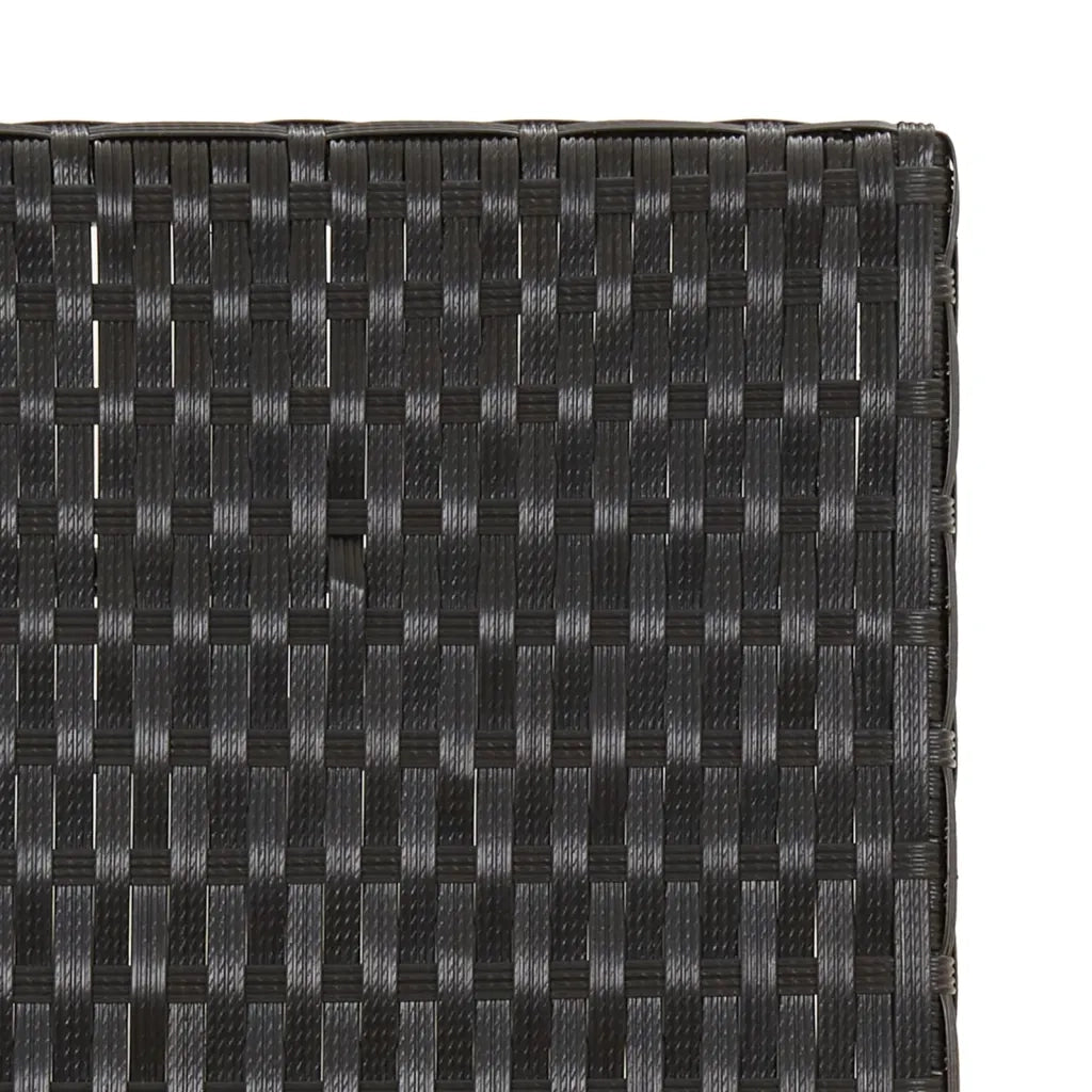 Tavolino da Giardino | Tavolo Pieghevole Nero 45x35x32 cm in Polyrattan