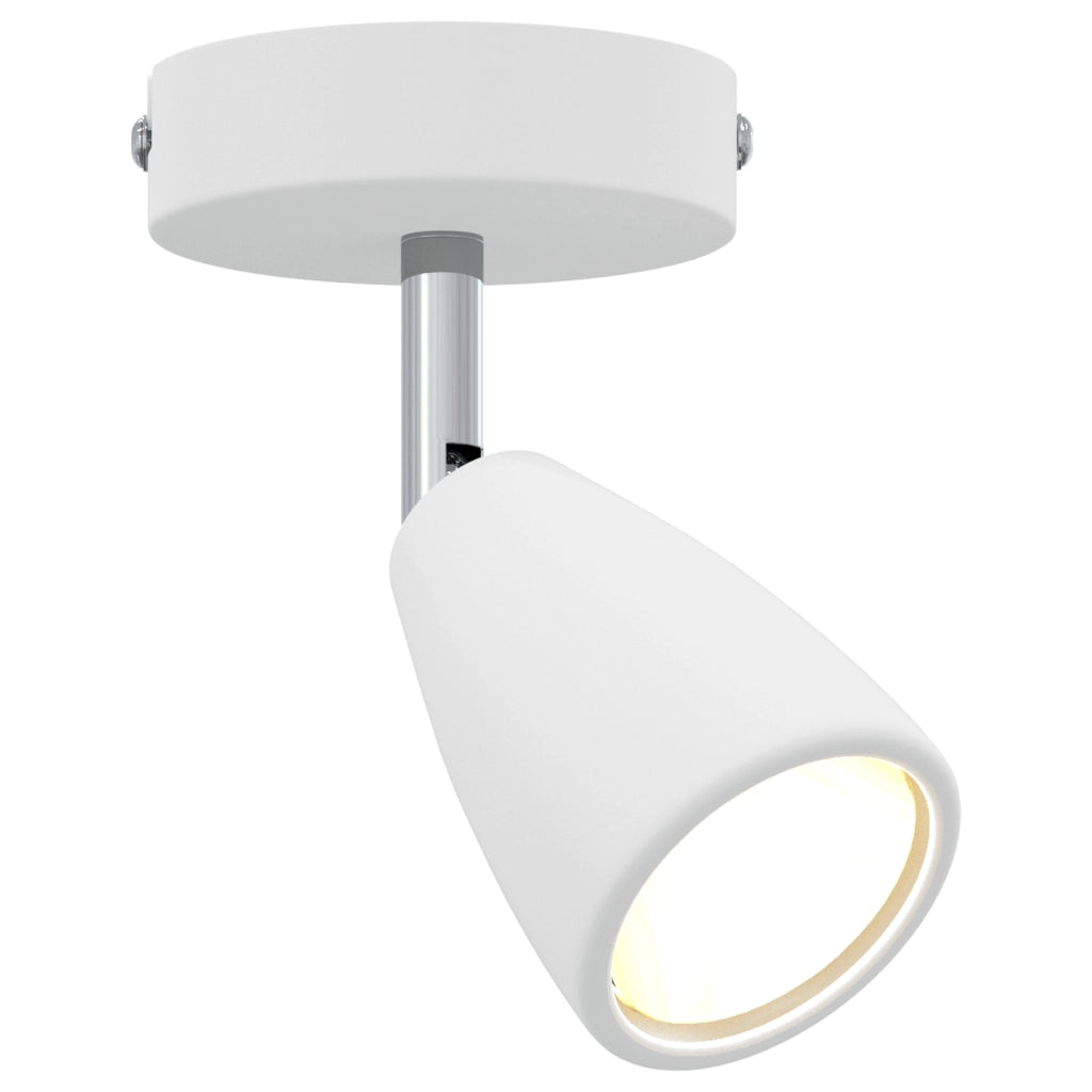 Faretto da soffitto 1 Via Regolabile Bianco GU10