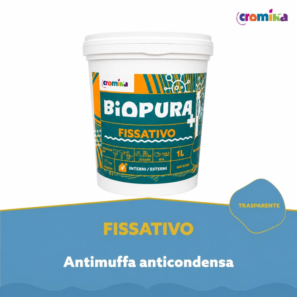 Kit fissativo antimuffa e anticondensa biopura cromika 2 pezzi alta concentrazione