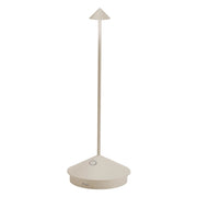 Lampada a led da tavolo Pina Pro Sabbia ricaricabile e dimmerabile senza fili Zafferano