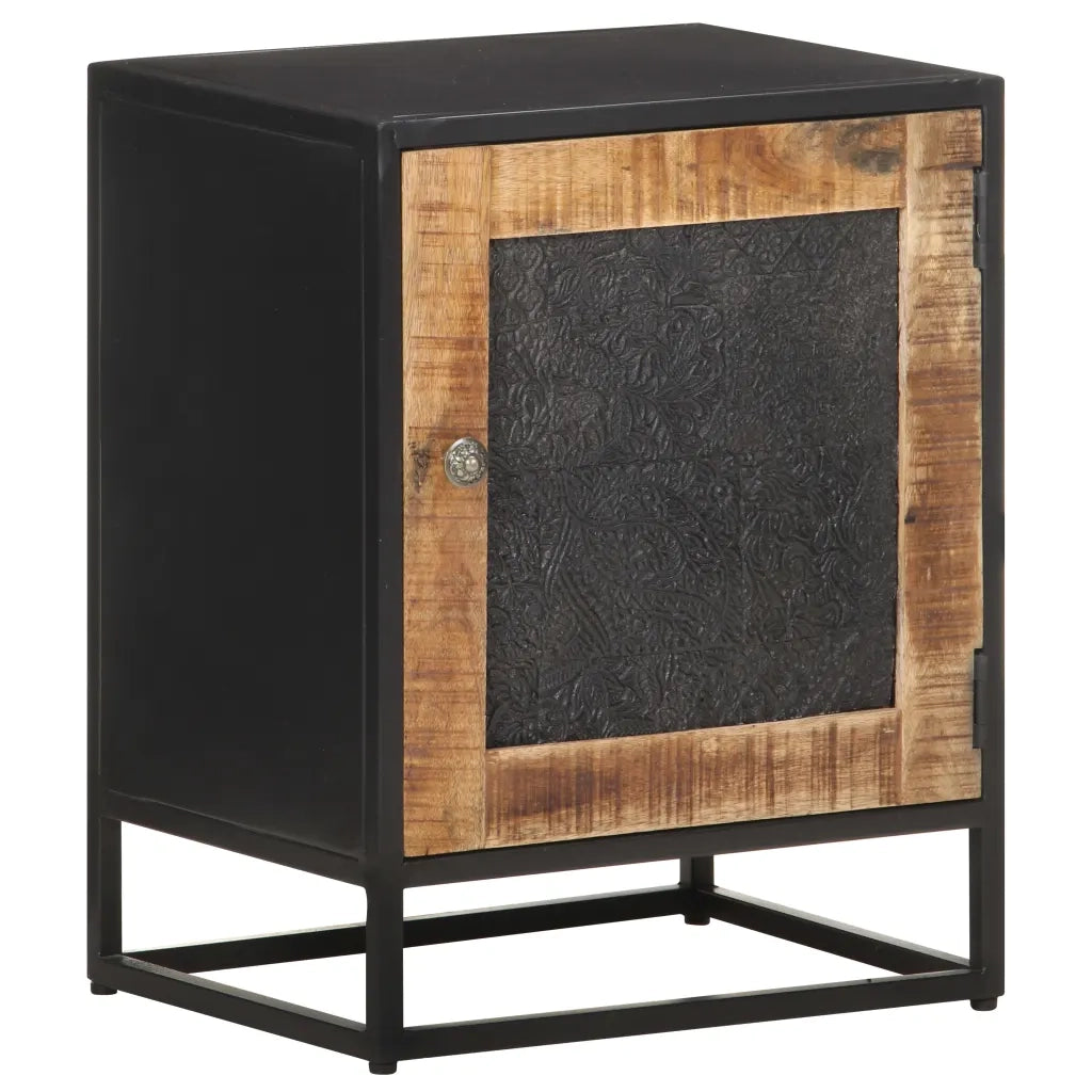 Comodino 40x30x50 cm in Legno di Mango Grezzo 323146