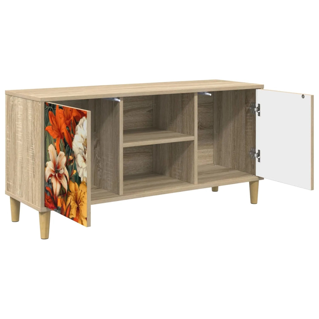Mobile TV GENNEP 102 x 33 x 50 cm Sonoma Legno ingegnerizzato 8007035