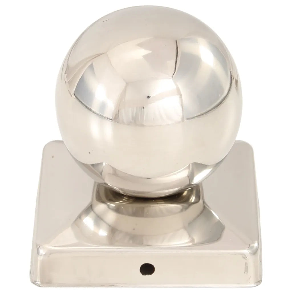Tappi per Pali 6 pz Estremità a Globo in Acciaio Inox 101x101 mm 145496