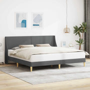 Struttura del letto Grigio scuro 180 x 200 cm Velluto 3414661