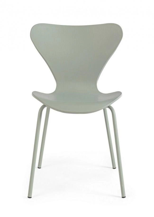 Set 4 Sedie 50x49,5x82 cm in Plastica Verde