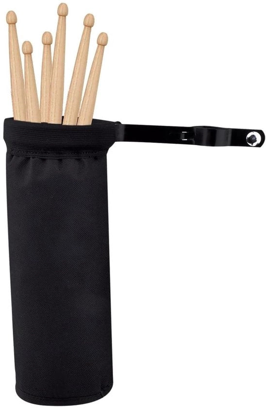 Tas per Drumstick - Klem in Alluminio di Alta Qualità - Sostenibile - Spazio di Stoccaggio per 5 Paia di Drumsticks - Adatto per Standard Music - Diametro 10 cm - Contenitore per Drumsticks