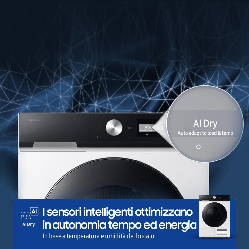 Samsung DV90DB7845GE asciugatrice Libera installazione Caricamento frontale 9 kg Bianco