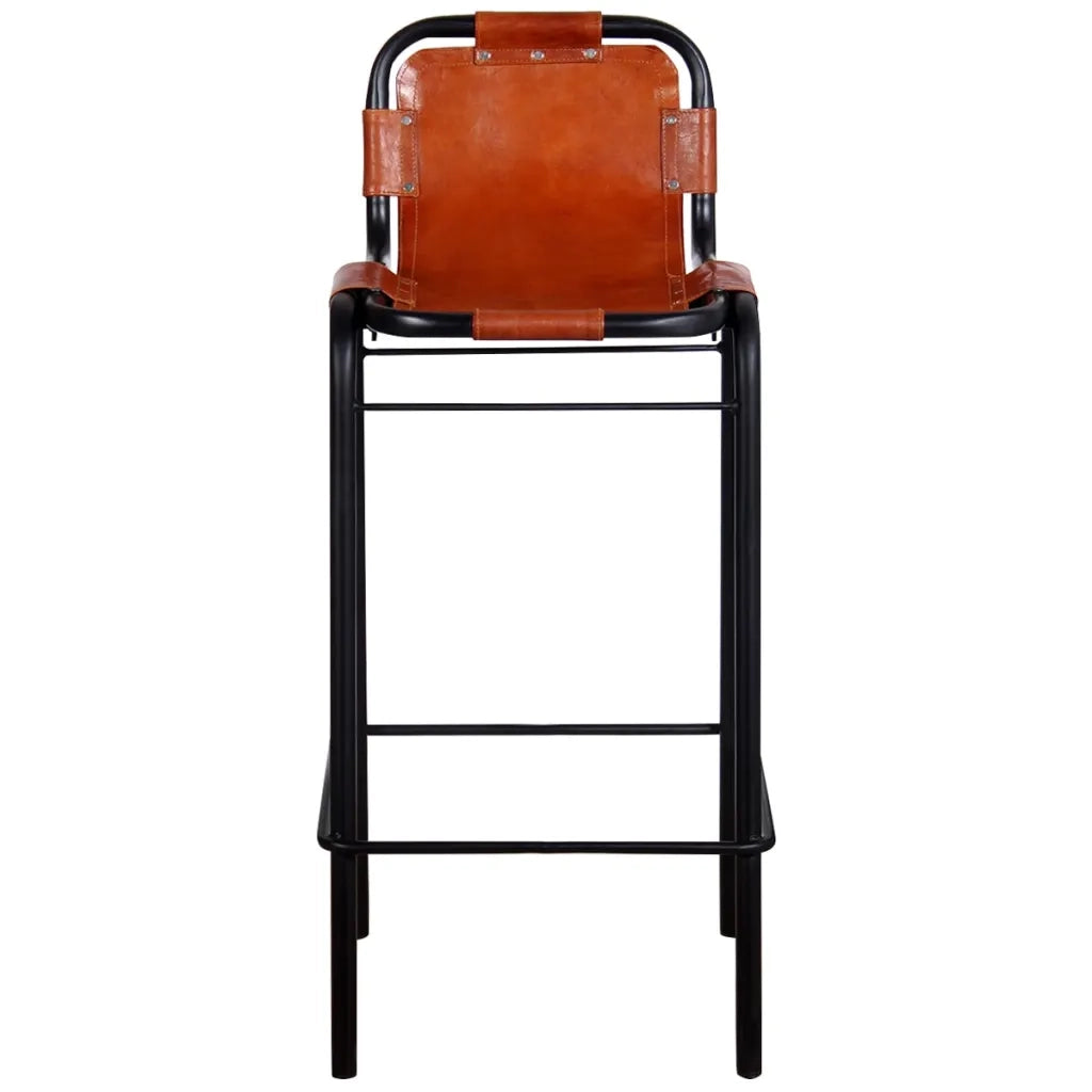 Sgabelli da Bar 2 pz in Vera Pelle 244248