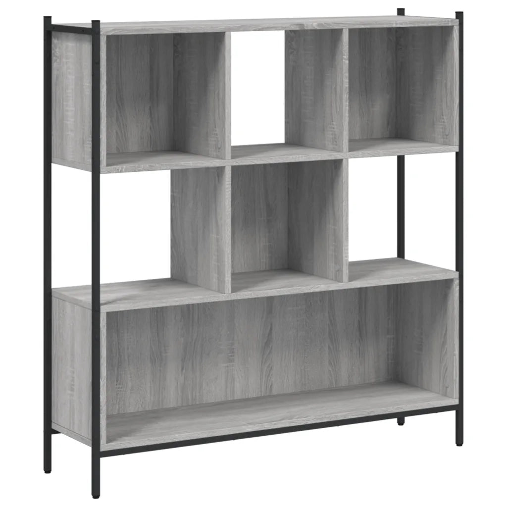 Libreria Grigio Sonoma 102x28x172 cm in Legno Multistrato 3213660