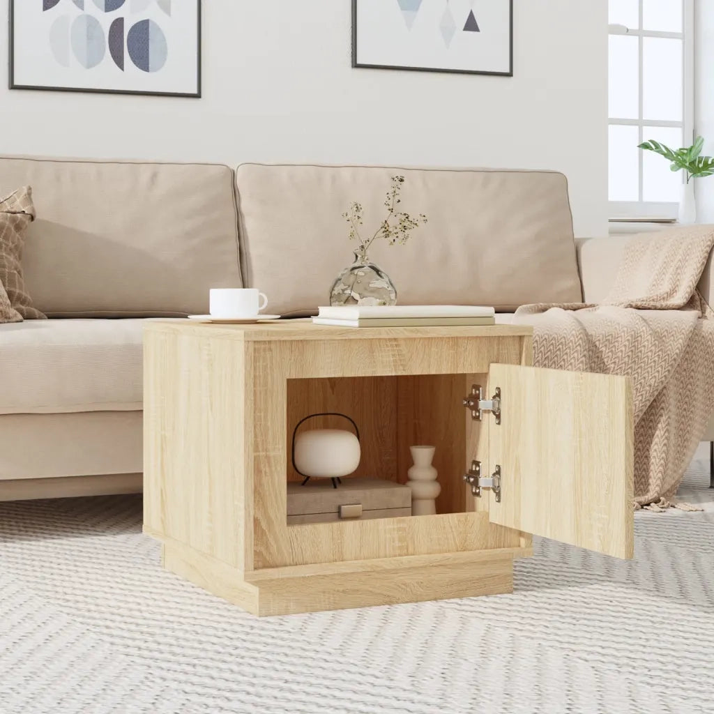 Tavolino da Salotto Rovere Sonoma 51x50x44 cm Legno Multistratocod mxl 81969
