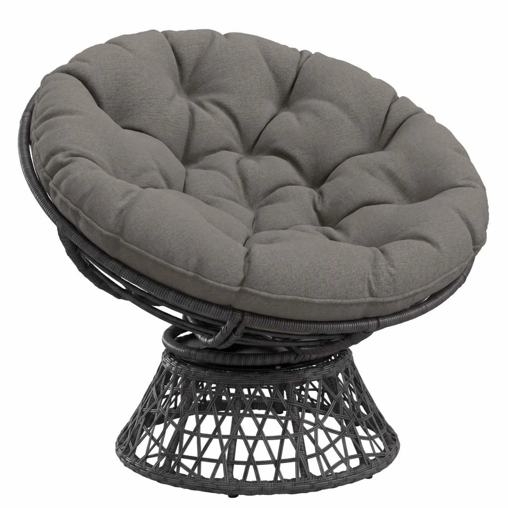 Cuscino per Sedia Appesa VIANEN 100% Poliestere Grigio 953996