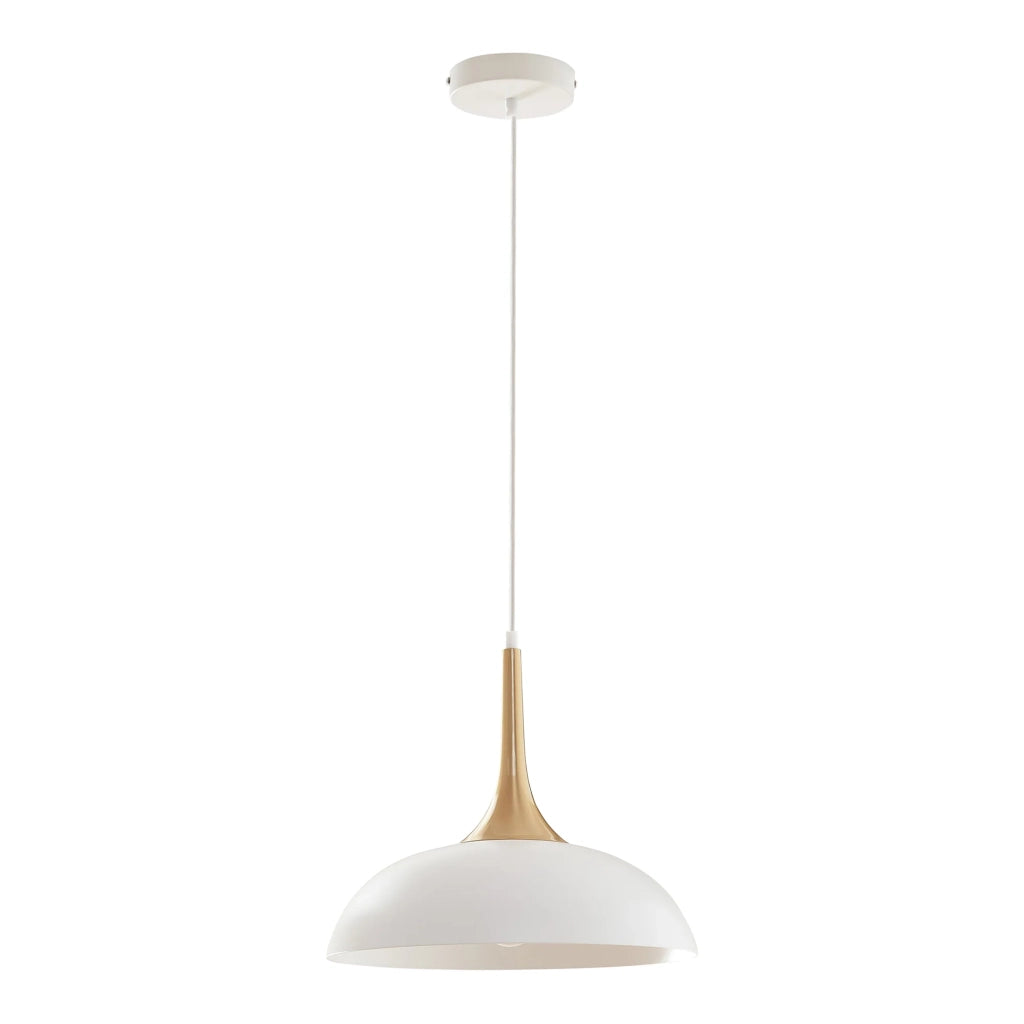 Lampada da terra/sospensione in metallo bianco/ottone 03_0010733