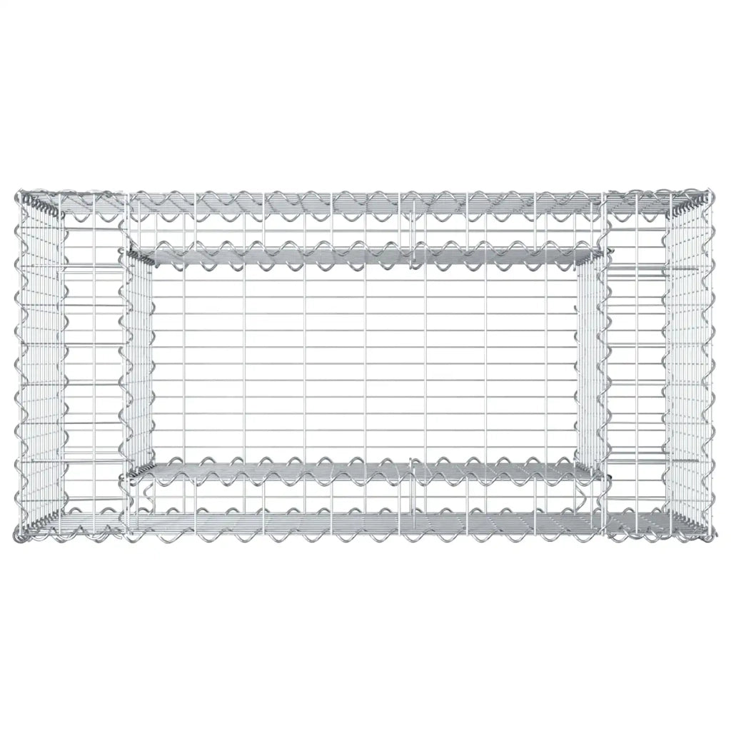 Letto rialzato in gabbione Argento CFW1755058