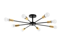Lampada Ragno 8 Black Gold APP502-8C