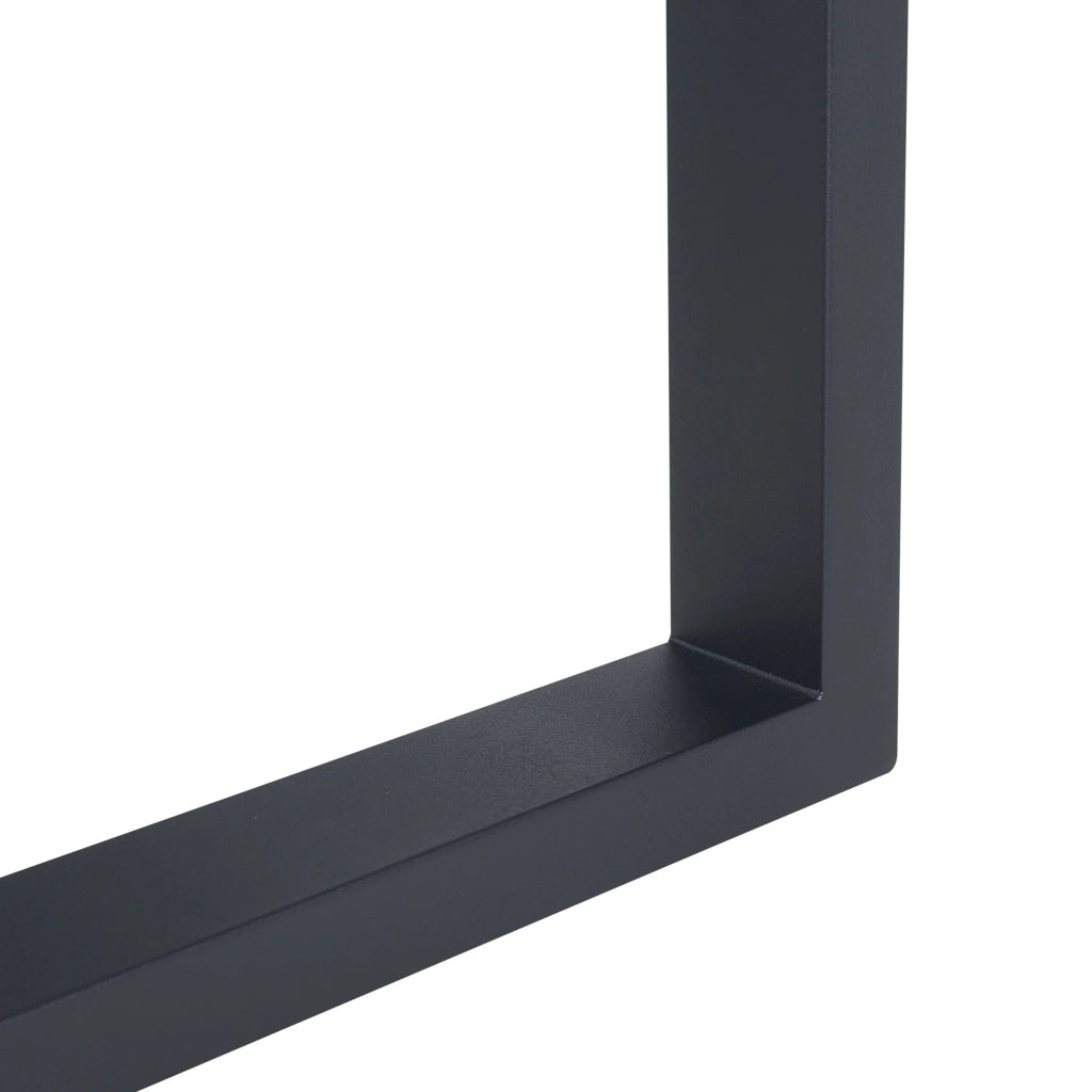 Set di 2 gambe per tavolo mobili moderni design originale fai da te acciaio 72 x 60 cm nero 03_0009681