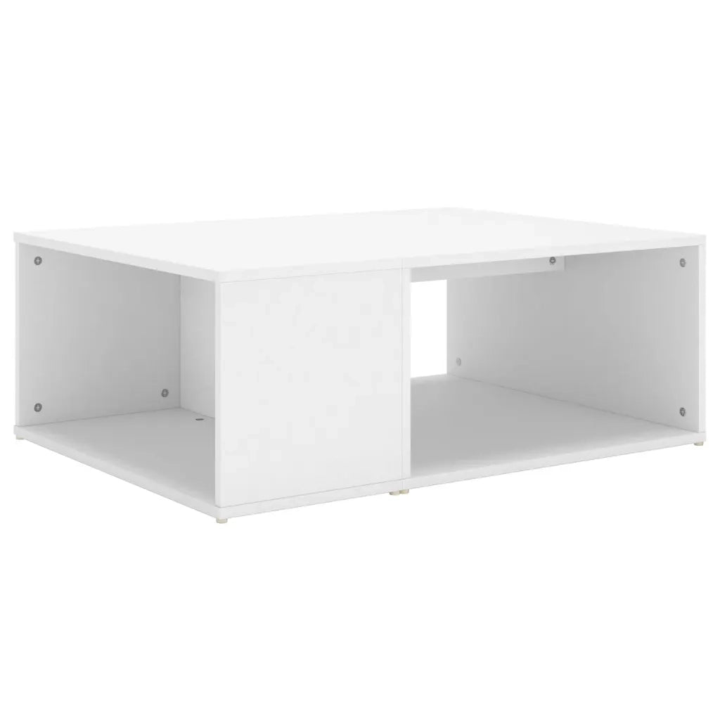 Tavolino da Salotto Bianco 90x67x33 cm in Legno Multistrato 806903