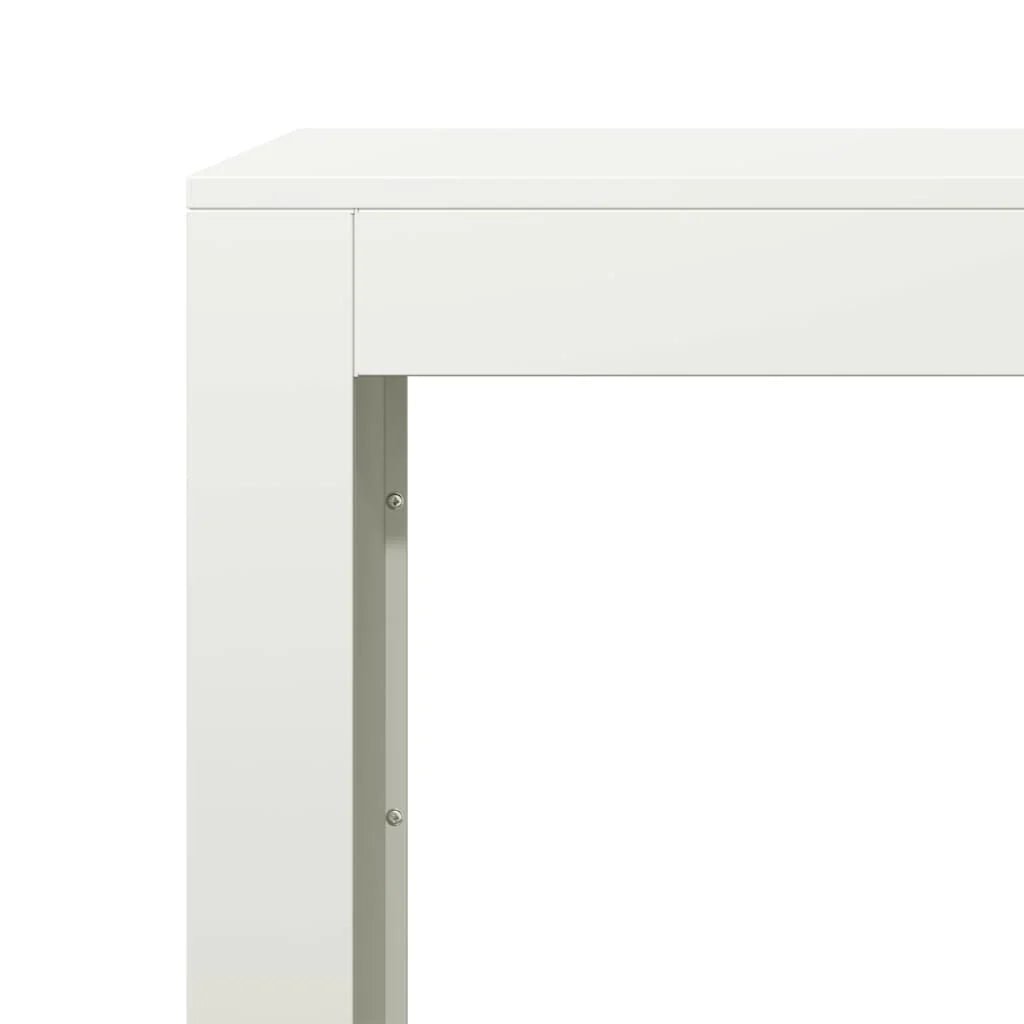 Portalegna 100 x 40 x 100 cm acciaio bianco 02_0043685