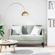 Divano Divanetto-Sofa Grigio Chiaro 111 cm in Velluto