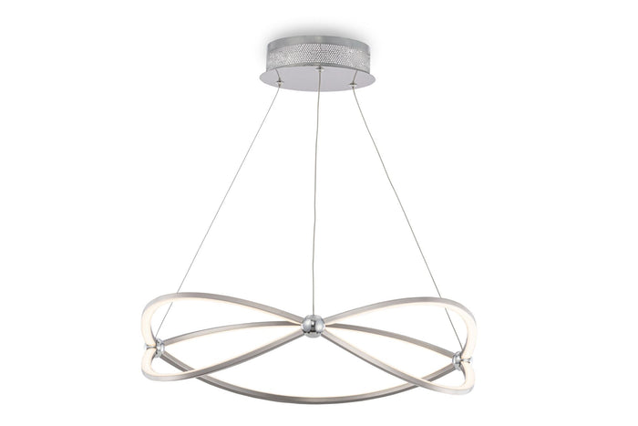 Lampada pendente Modern in Metallo Weave Nickel